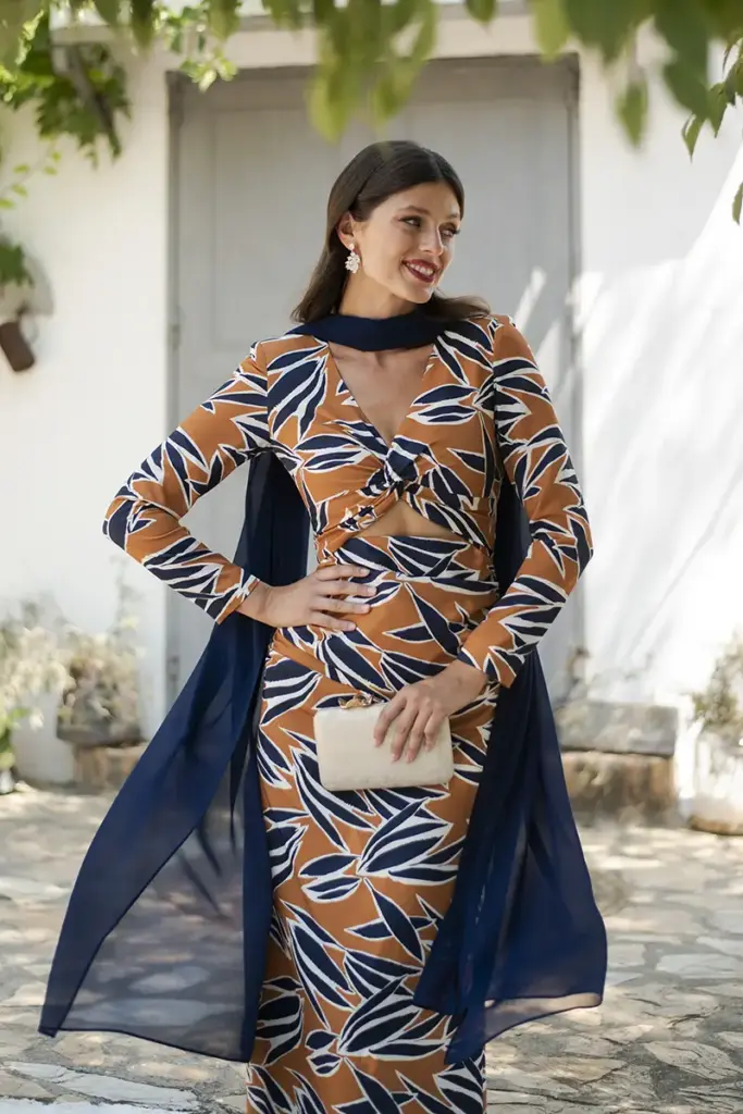 vestido de invitada boda de otoño