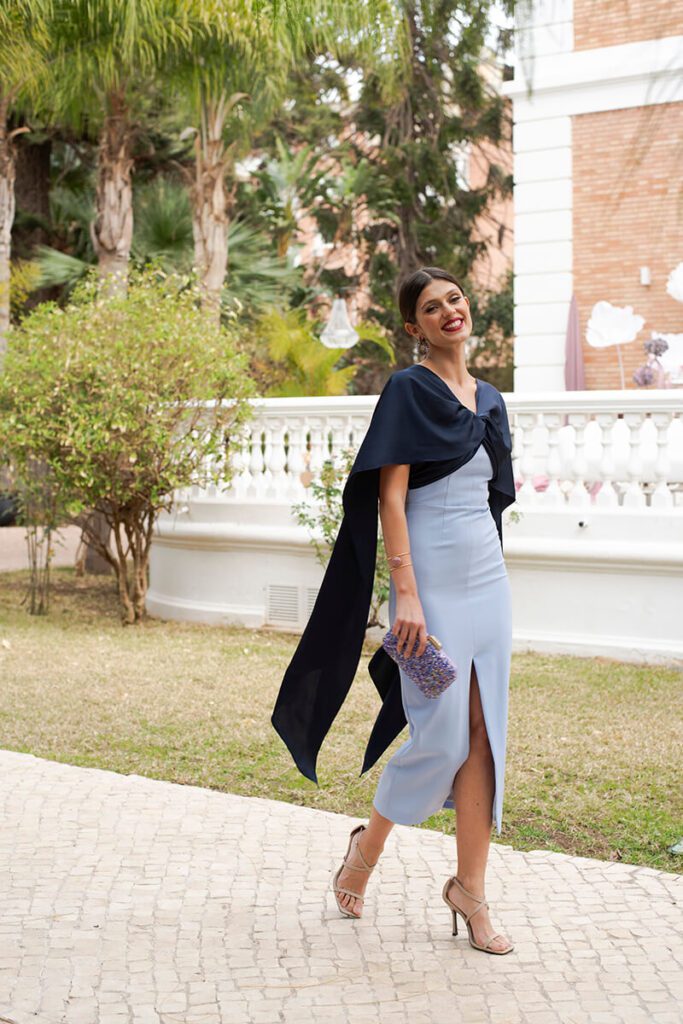 vestidos midi, vestidos de invitada, bodas de día, moda para bodas, Violeta Vergara.