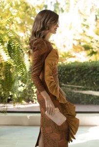 vestido solana teja
