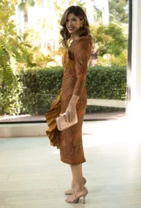 vestido solana teja