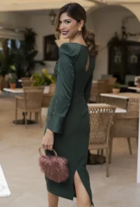 vestido romero verde