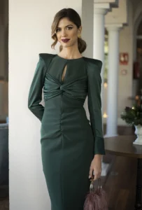 vestido romero verde