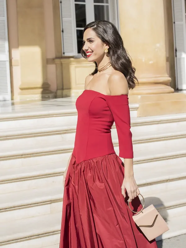 vestido dalia granate