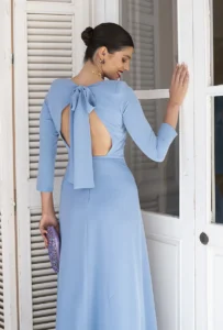 vestido martina celeste
