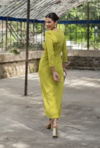 vestido noelie oliva