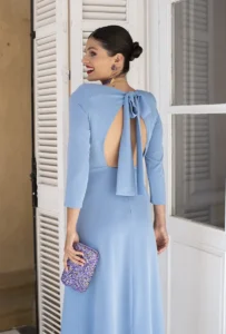 vestido martina celeste