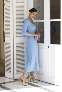 vestido martina celeste
