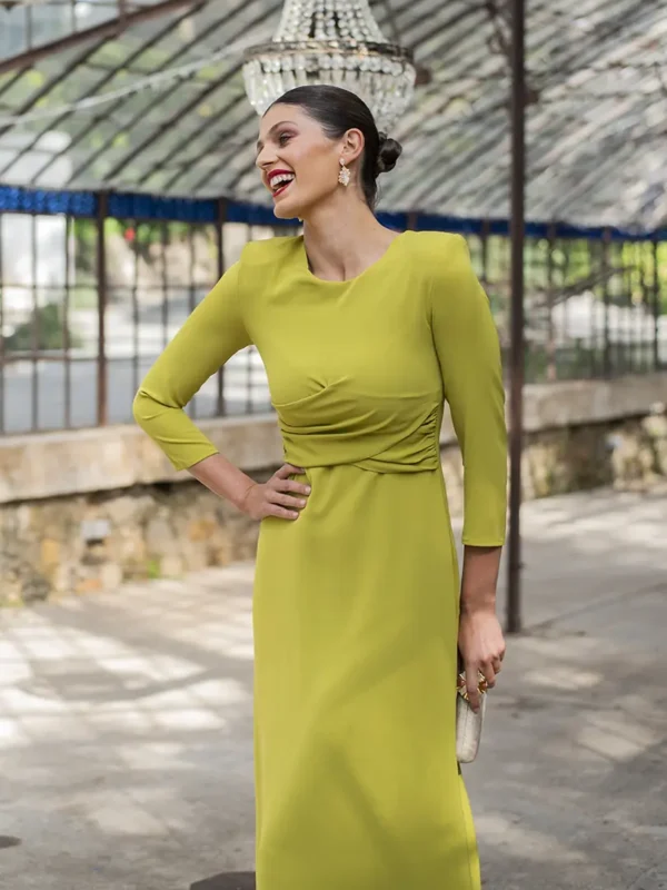 vestido noelie oliva