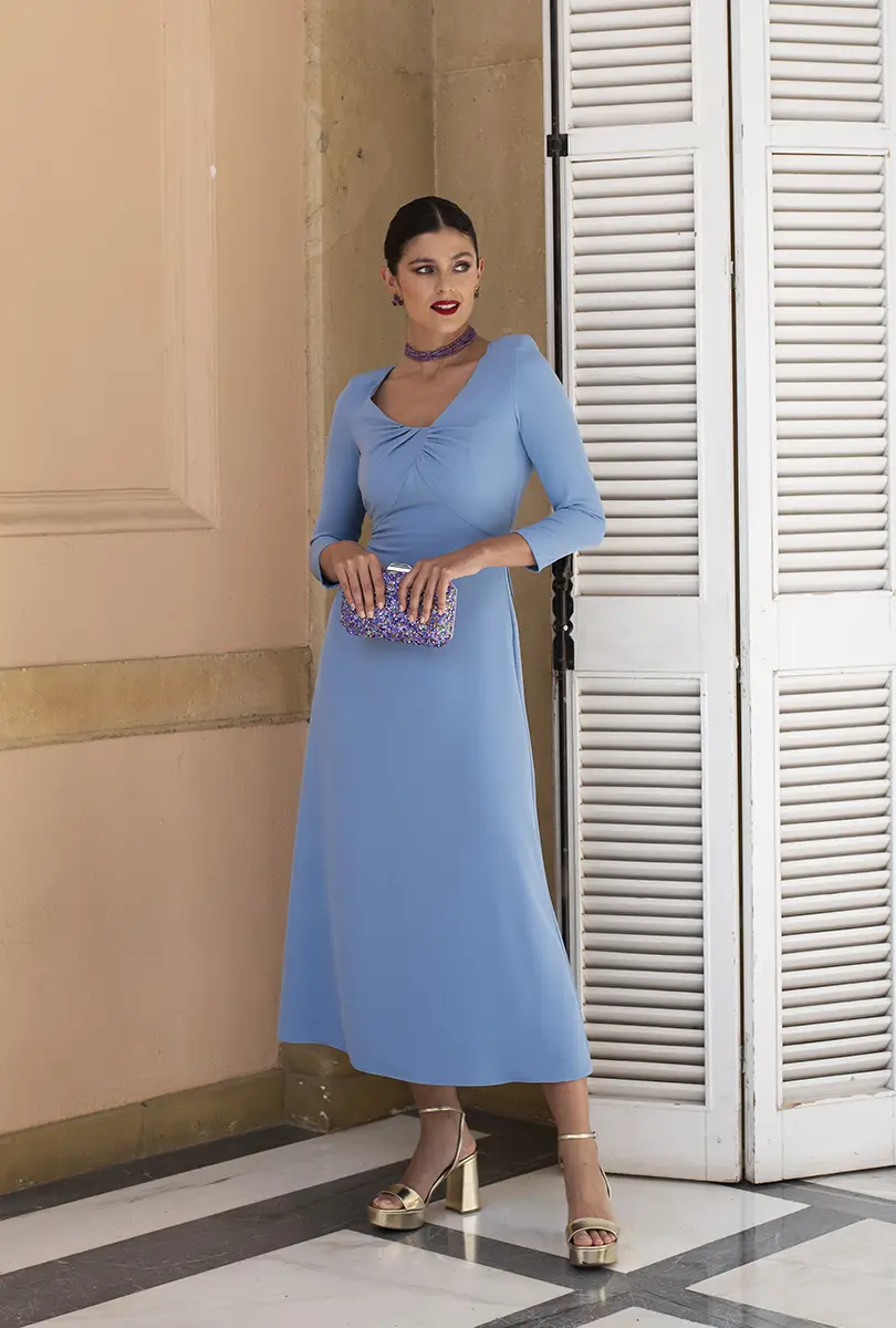 vestido martina celeste
