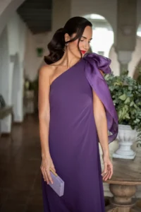 vestido camille ciruela