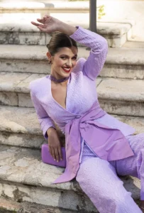 conjunto abril lila