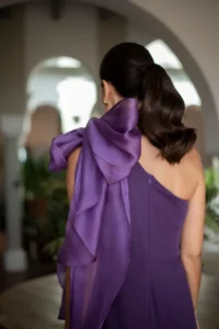 vestido camille ciruela