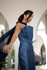 vestido maelis marino
