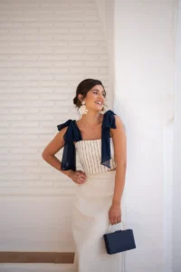 vestido clea beige