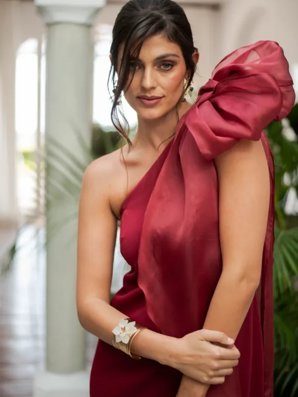 vestido camille granate