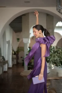 vestido camille ciruela
