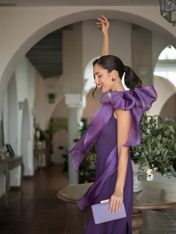 vestido camille ciruela