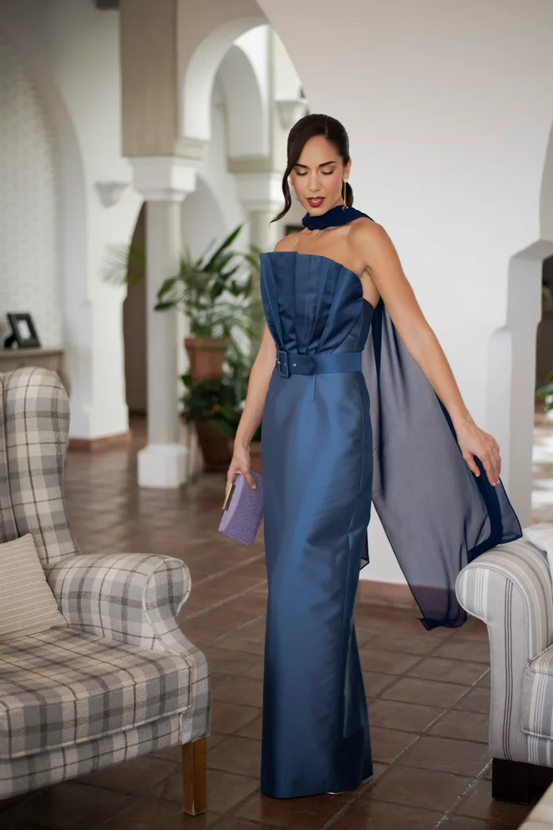 vestido maelis marino