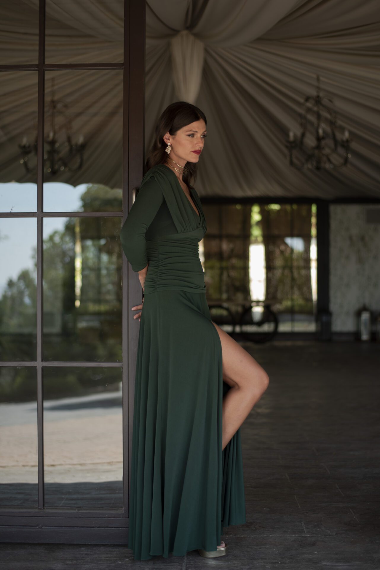 vestido velarisse verde