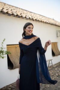 vestido aurenza marino