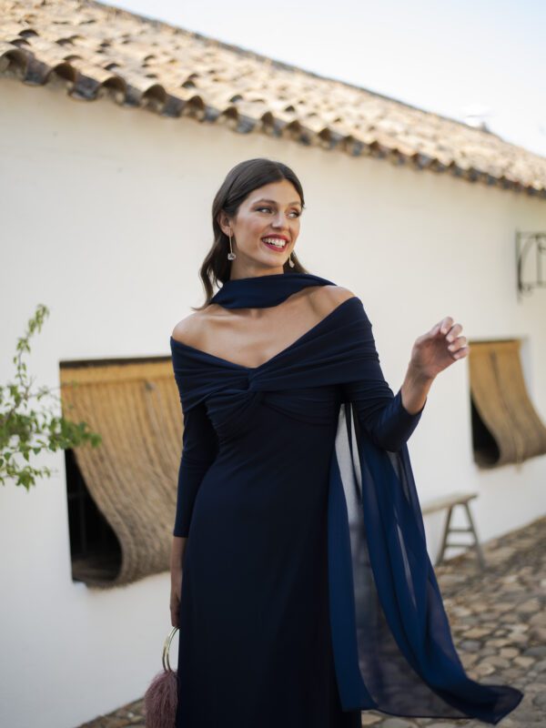 vestido aurenza marino