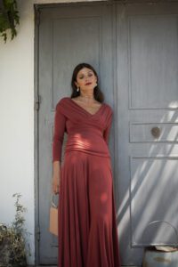 vestido velarisse teja
