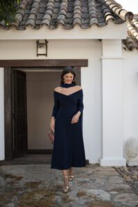 vestido aurenza marino
