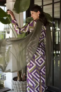 vestido serenza hojas