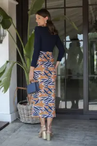 falda briela hojas