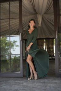 vestido velarisse verde