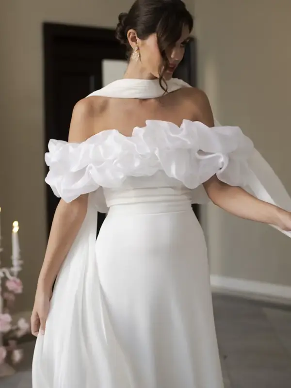 vestido solene blanco