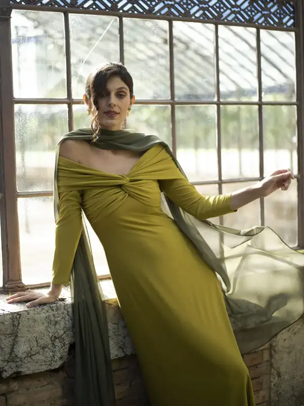 vestido aurenza oliva