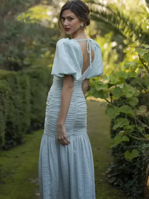 vestido daphne aguamarina