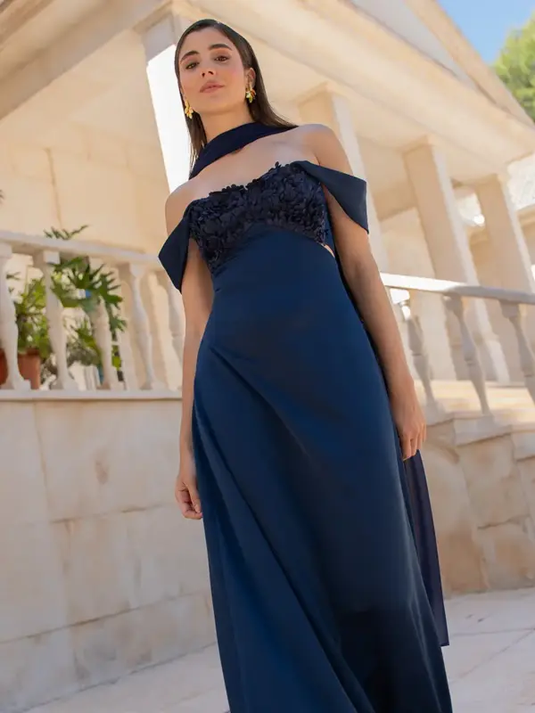 vestido petalo marino