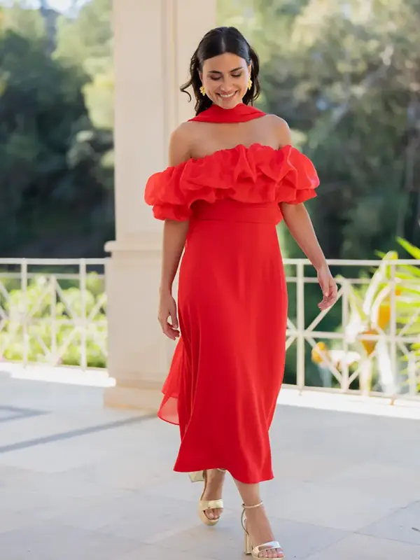 vestido solene amapola