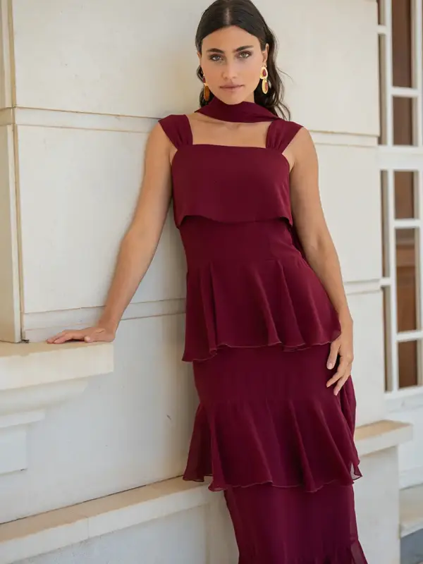 Vestido Bailey Burgundy