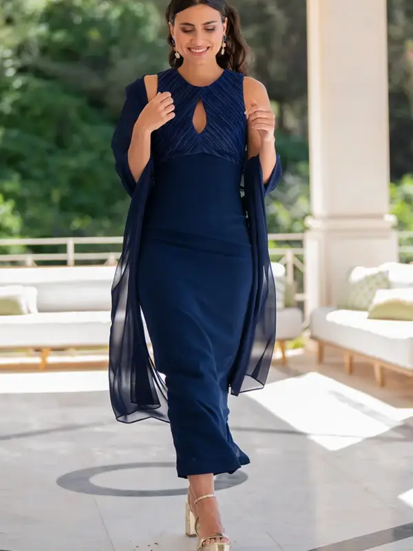 vestido morgan marino