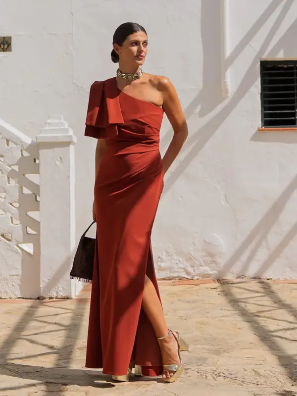 vestido noa canela