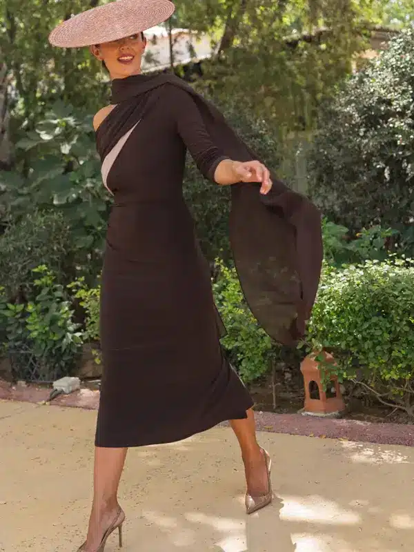 vestido francesca moka