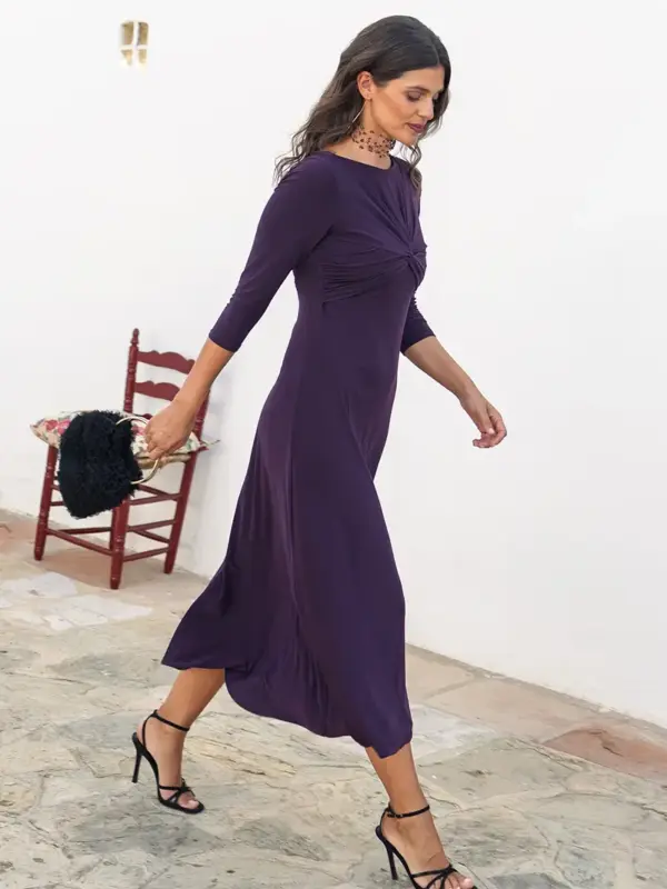 vestido carmen ciruela